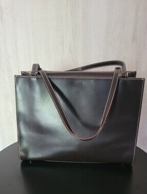Vintage Kate Spade Dark Chocolate Brown Handbag Purse